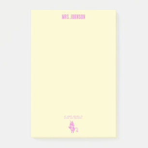 Das Herz gehört Büchern und dem Englischunterricht Post-it Klebezettel