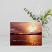 Das Herz Genfs Folien Feiertagspostkarte (Stehend vorne)