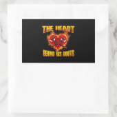 Das Herz hinter seinen Stiefeln| Feuerwehrliebhabe Rechteckiger Aufkleber (Tasche)