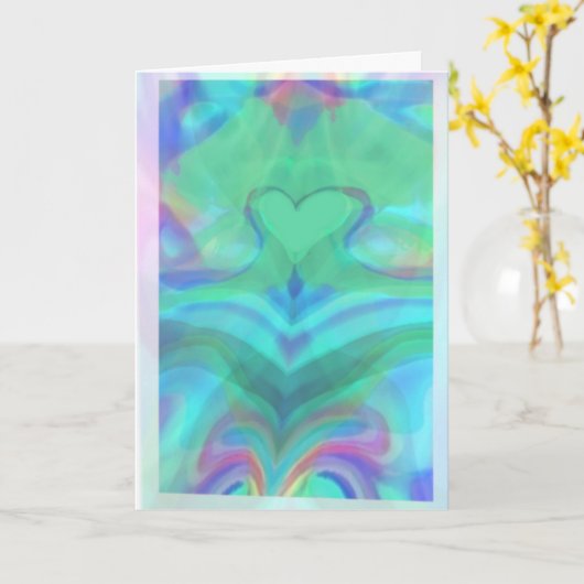 Das Herz ist ein Wunder Karte (Gelbe Blume)