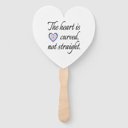 Das Herz ist nicht gerade Fächer (Rückseite)