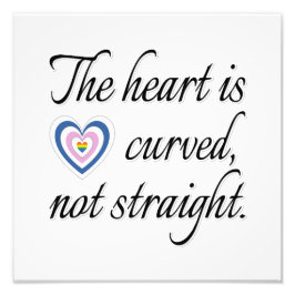 Das Herz ist nicht gerade Fotodruck