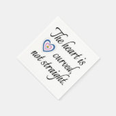 Das Herz ist nicht gerade Serviette (Ecke)