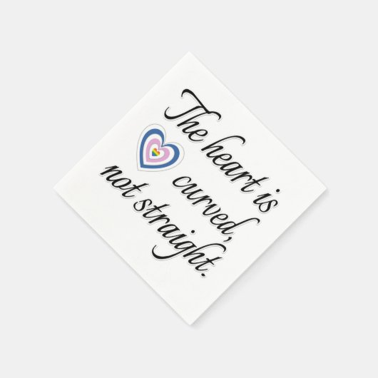 Das Herz ist nicht gerade Serviette (Ecke)