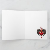 Das Herz mit den schwarzen Flügeln Karte (Innenseite)