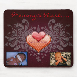 Das Herz Mousepad der Mama