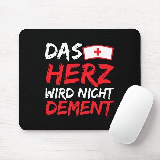 Das Herz" Nicht Dement Heimerheimer Sprichwort Alt Mousepad (Mit Mouse)