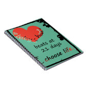 Das Herz-Notizbuch des Babys Notizblock (Rechte Seite)