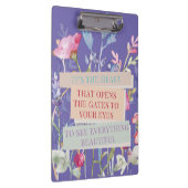 Das Herz öffnet die Tore, der Blumengarten Klemmbrett (Rechts)