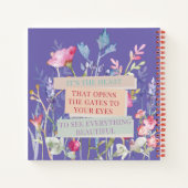 Das Herz öffnet die Tore, der Blumengarten Notizblock (Rückseite)