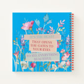 Das Herz öffnet die Tore, der Blumengarten Notizblock (Rückseite)