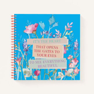 Das Herz öffnet die Tore, der Blumengarten Notizblock