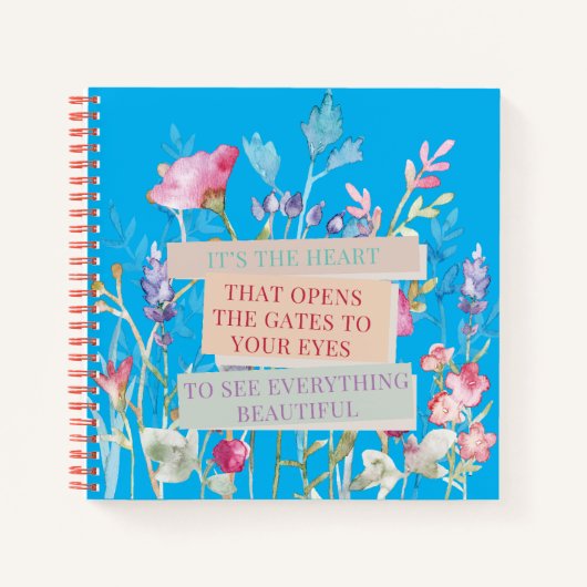 Das Herz öffnet die Tore, der Blumengarten Notizblock (Vorderseite)