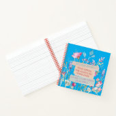 Das Herz öffnet die Tore, der Blumengarten Notizblock (Innenseite)