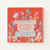 Das Herz öffnet die Tore, der Blumengarten Notizblock (Rückseite)