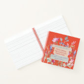 Das Herz öffnet die Tore, der Blumengarten Notizblock (Innenseite)