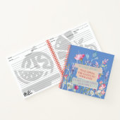 Das Herz öffnet die Tore, der Blumengarten Notizblock (Innenseite)