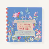 Das Herz öffnet die Tore, der Blumengarten Notizblock (Vorderseite)