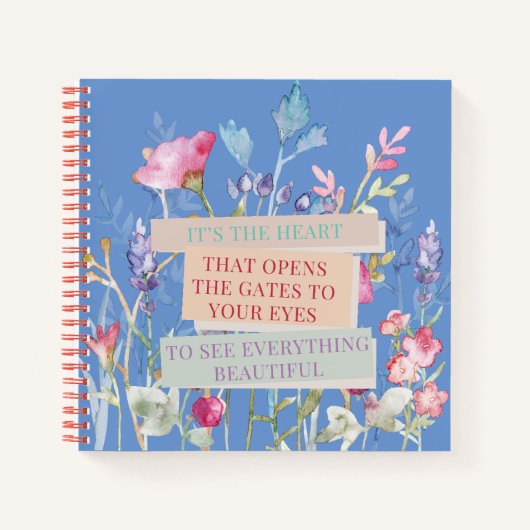 Das Herz öffnet die Tore, der Blumengarten Notizblock (Vorderseite)