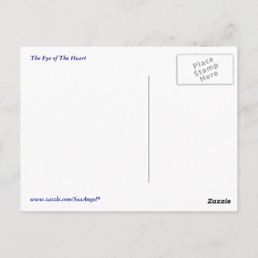 Das Herz Postkarte (Rückseite)