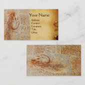 Das Herz und das Bronchial Arteries Pergament Visitenkarte (Vorne/Hinten)