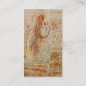 Das Herz und das Bronchial Arteries Pergament Visitenkarte (Rückseite)