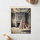 Das Herz und der Hollow - Gotische Viktorianische Mitteilungskarte (Vorderseite/Rückseite Beispiel)