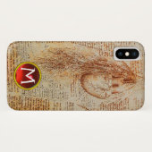 Das Herz und die Bronchiale erhalten Monogramm Case-Mate iPhone Hülle (Rückseite (Horizontal))