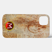 Das Herz und die Bronchiale erhalten Monogramm Case-Mate iPhone Hülle (Rückseite (Horizontal))