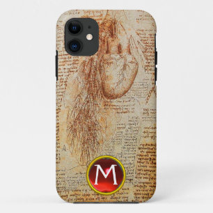 Das Herz und die Bronchiale erhalten Monogramm Case-Mate iPhone Hülle
