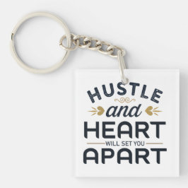 Das Herz und die Hektik werden Sie auseinander Set Schlüsselanhänger