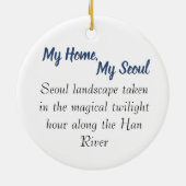 Das Herz und Soul von Seoul Keramik Ornament (Hinten)