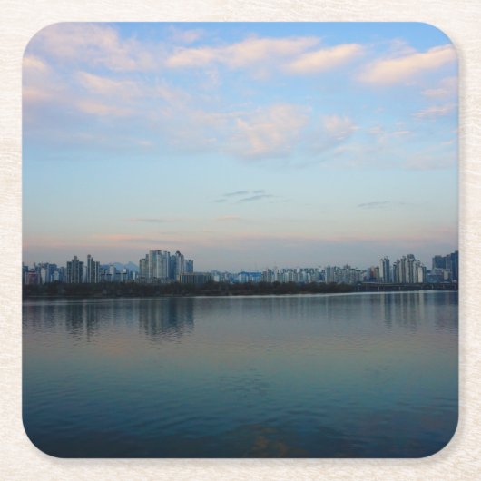 Das Herz und Soul von Seoul Rechteckiger Pappuntersetzer (Vorderseite)