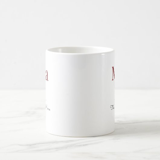Das Herz unserer Zuhause Kaffeetasse (Mittel)
