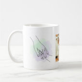 Das Herz unseres Zuhauses Mama Tasse (Links)
