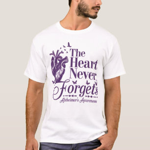 Das Herz vergisst nie Alzheimers Bewusstsein T-Shirt