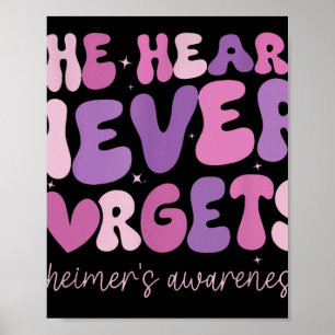 Das Herz vergisst nie Demenz Heimers Awarenes Poster