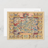 Das Herz von Birmingham, England Karte (Vorne/Hinten)