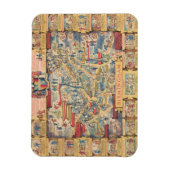 Das Herz von Birmingham, England Karte Magnet (Vertikal)