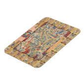 Das Herz von Birmingham, England Karte Magnet (Linke Seite)