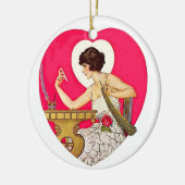 Das Herz von C. Coles Phillips Keramik Ornament (Links)