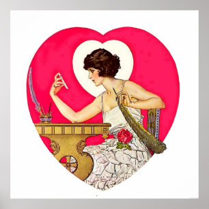 Das Herz von C. Coles Phillips Poster