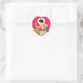 Das Herz von C. Coles Phillips Quadratischer Aufkleber (Tasche)