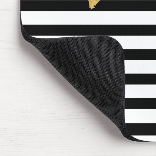 Das Herz von Gold im französischen Stil Mousepad (Ecke)