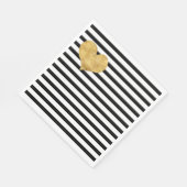 Das Herz von Gold im französischen Stil Serviette (Ecke)