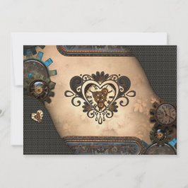 Das Herz von Steampunk Einladung