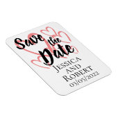 Das Herzdesign speichert den Datums-Magneten Magnet (Rechte Seite)