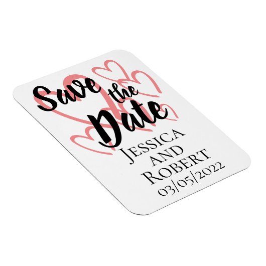 Das Herzdesign speichert den Datums-Magneten Magnet (Rechte Seite)