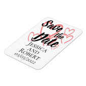 Das Herzdesign speichert den Datums-Magneten Magnet (Linke Seite)