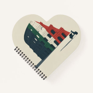 Das herzförmige Notizbuch "To Rome, With Love"